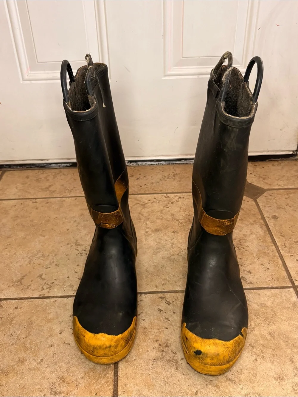 Servus Firefighter Black and Yellow Rubber Boots